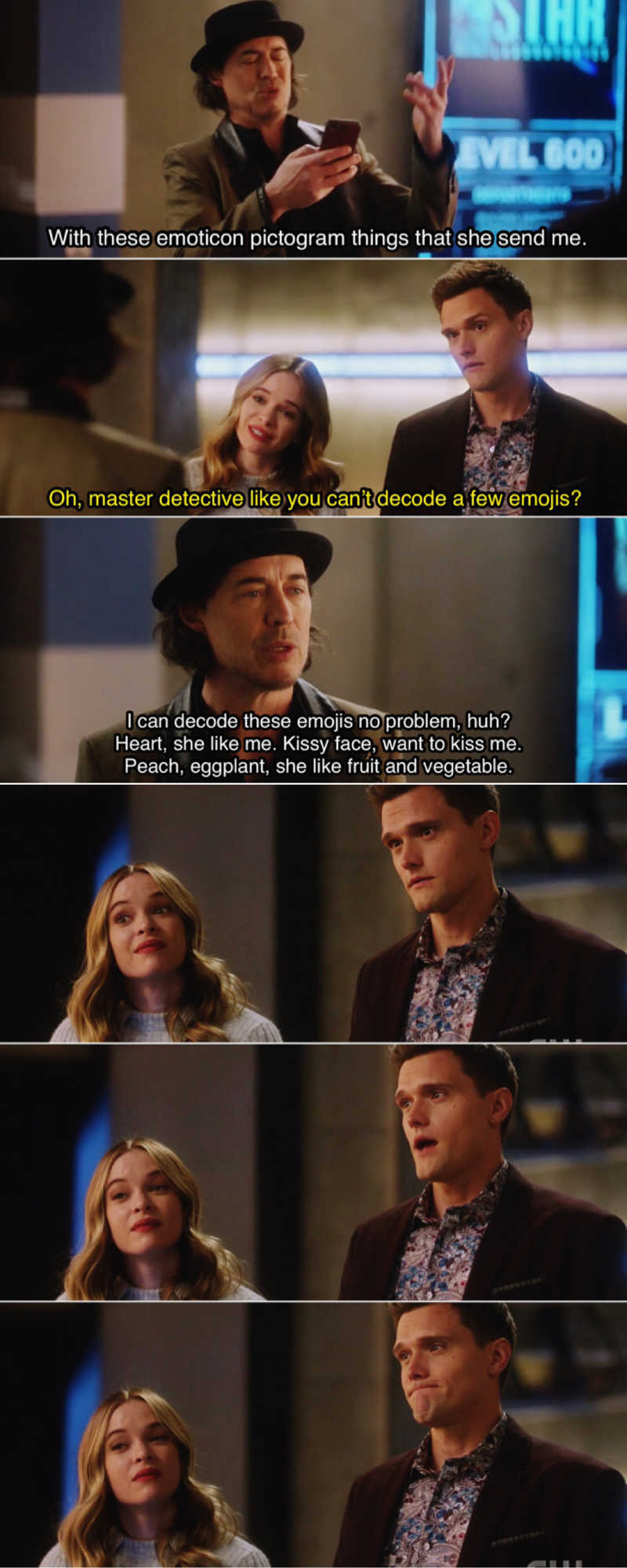 Caitlin and Ralph’s reaction 😂🤣
🍑🍆 Yeah, not quite, Sherloque 😏
