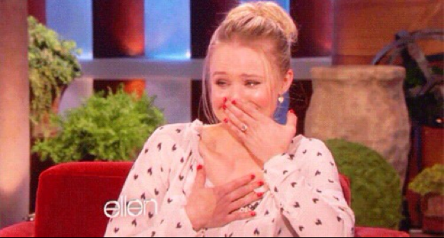 Mark's face when Lexie tells him she loves him