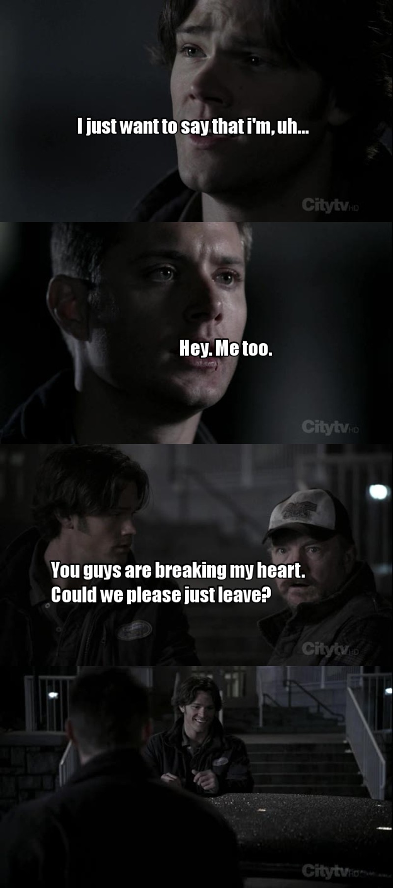I love that they can understand each other without even talking. 😉 and Bobby is a good character! 😊