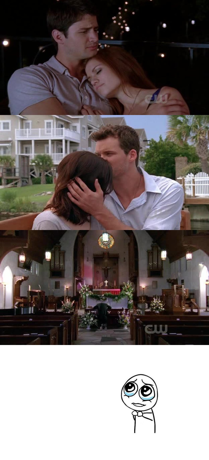 I love Naley (best couple ever) and Brulian ❤
I feel sorry for Clay, he is a good guy 💔
I could write a huge list of things that I love about Nathan and his relationship with Haley, they are just adorable.