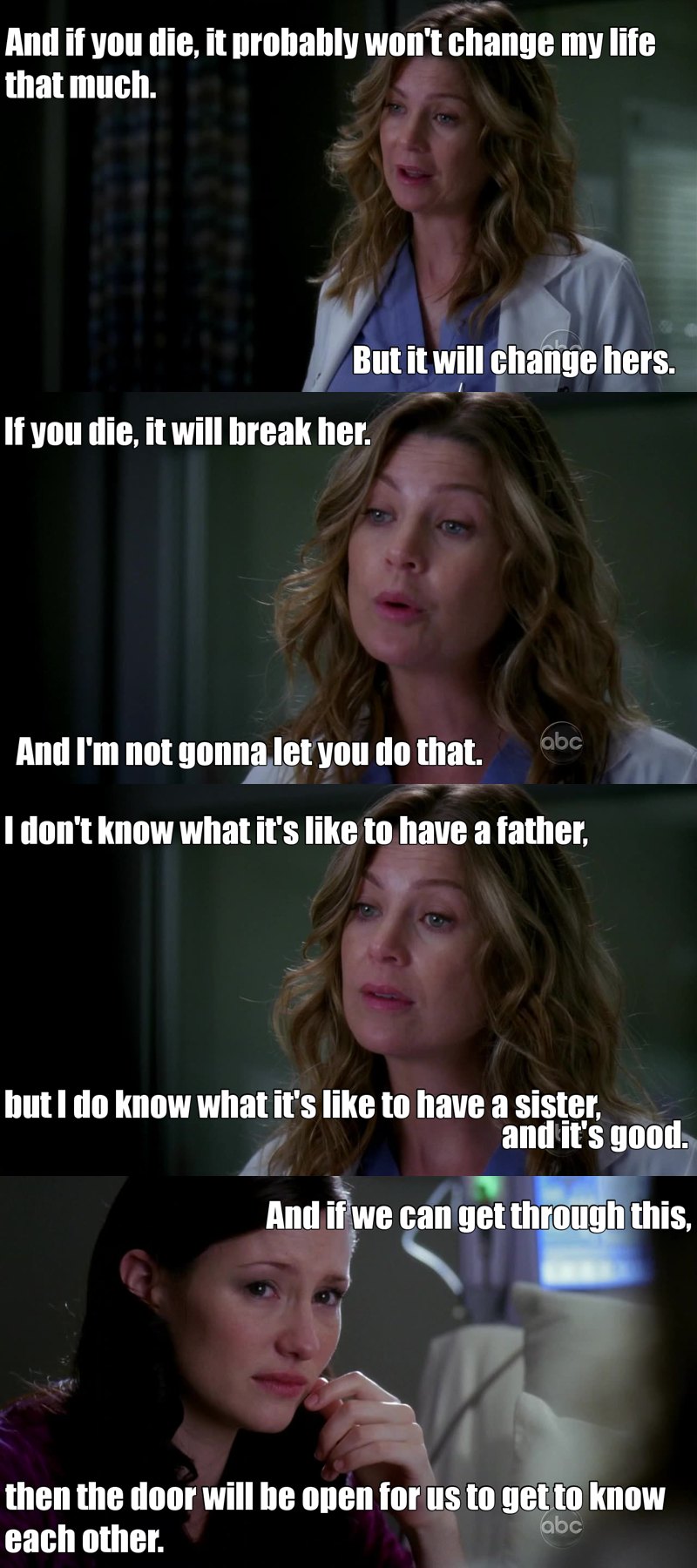 Finally Meredith accepted Lexi