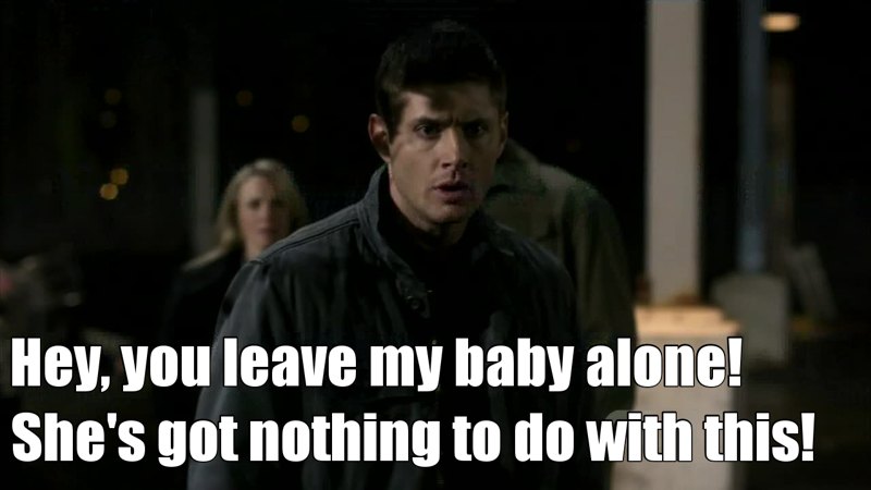 All I want is for someone to love me half as much as Dean loves his Impala.