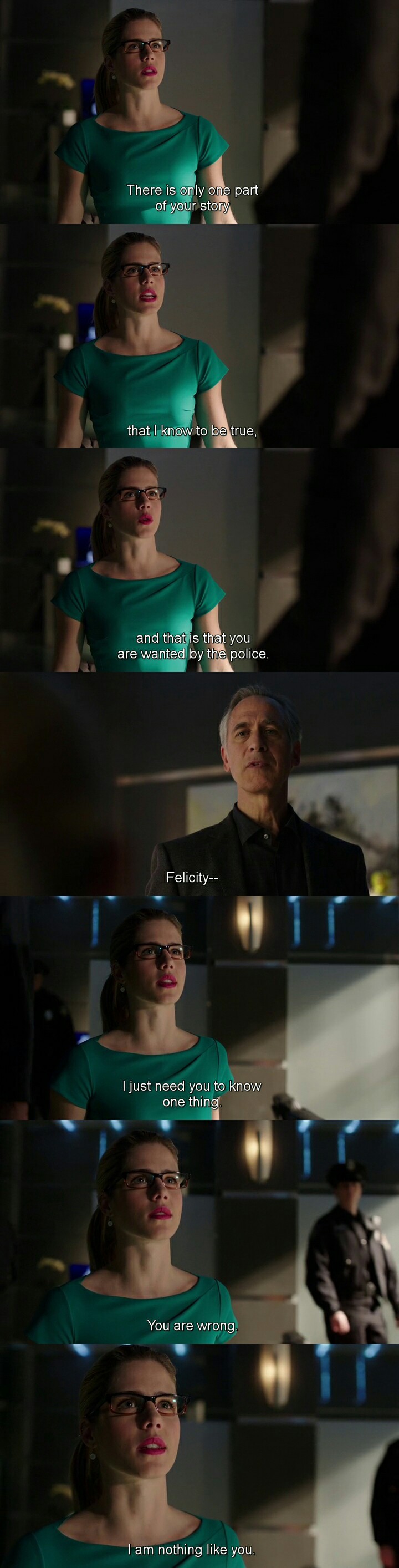 It takes a great deal to make such a decision against your father.
Felicity 👏
