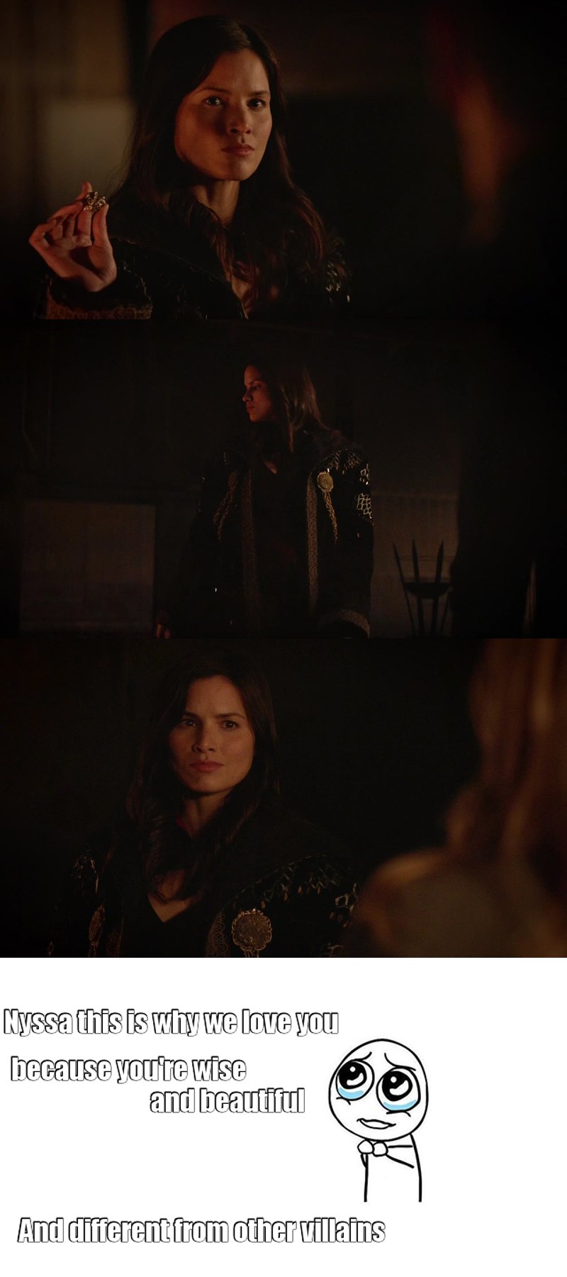Nyssa the woman we love the most after Felicity Smoak