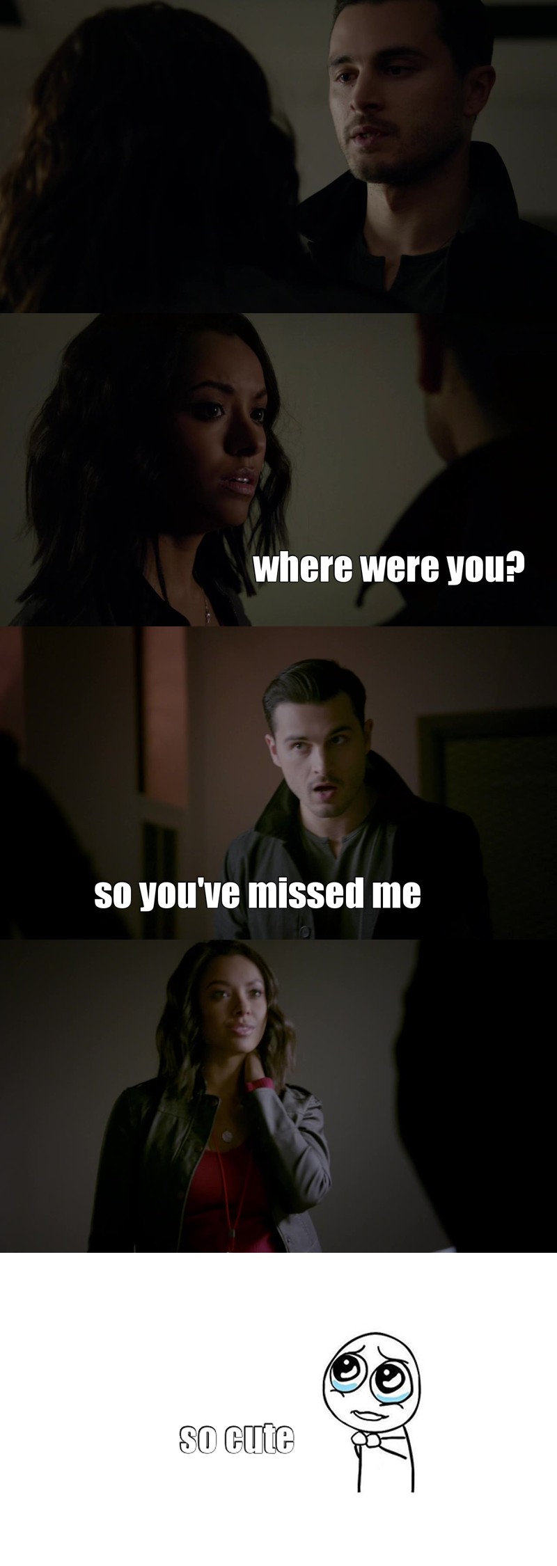awww finally!!! enzo and bonnie are endgame