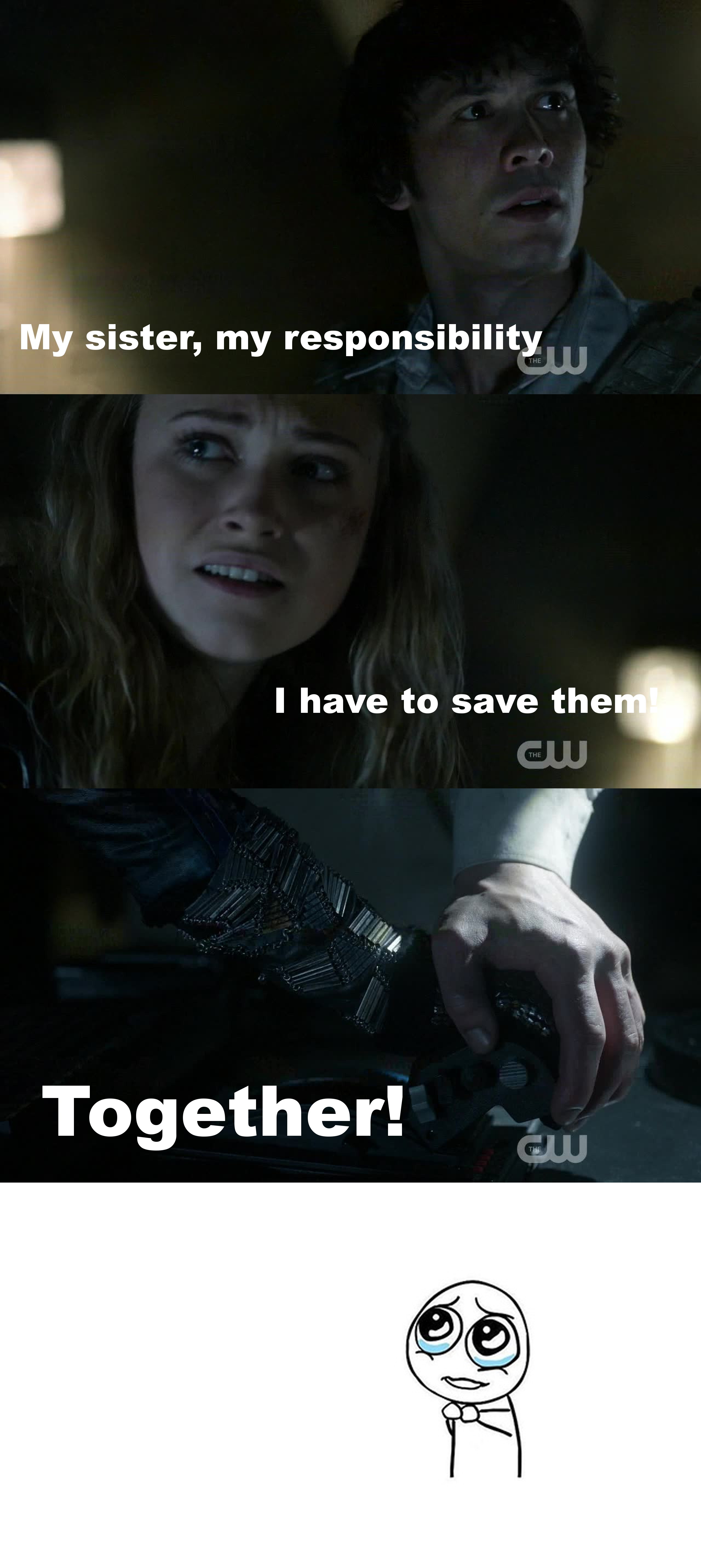They were amazing in this moment! The kept on supporting each other no matter what! I love #bellarke so much!!
